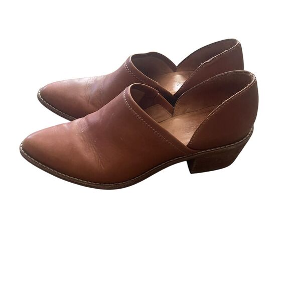 Madewell Women's Size 8.5 Leather Pointed Toe Brady Western Boho Bootie Boots - Picture 4 of 9